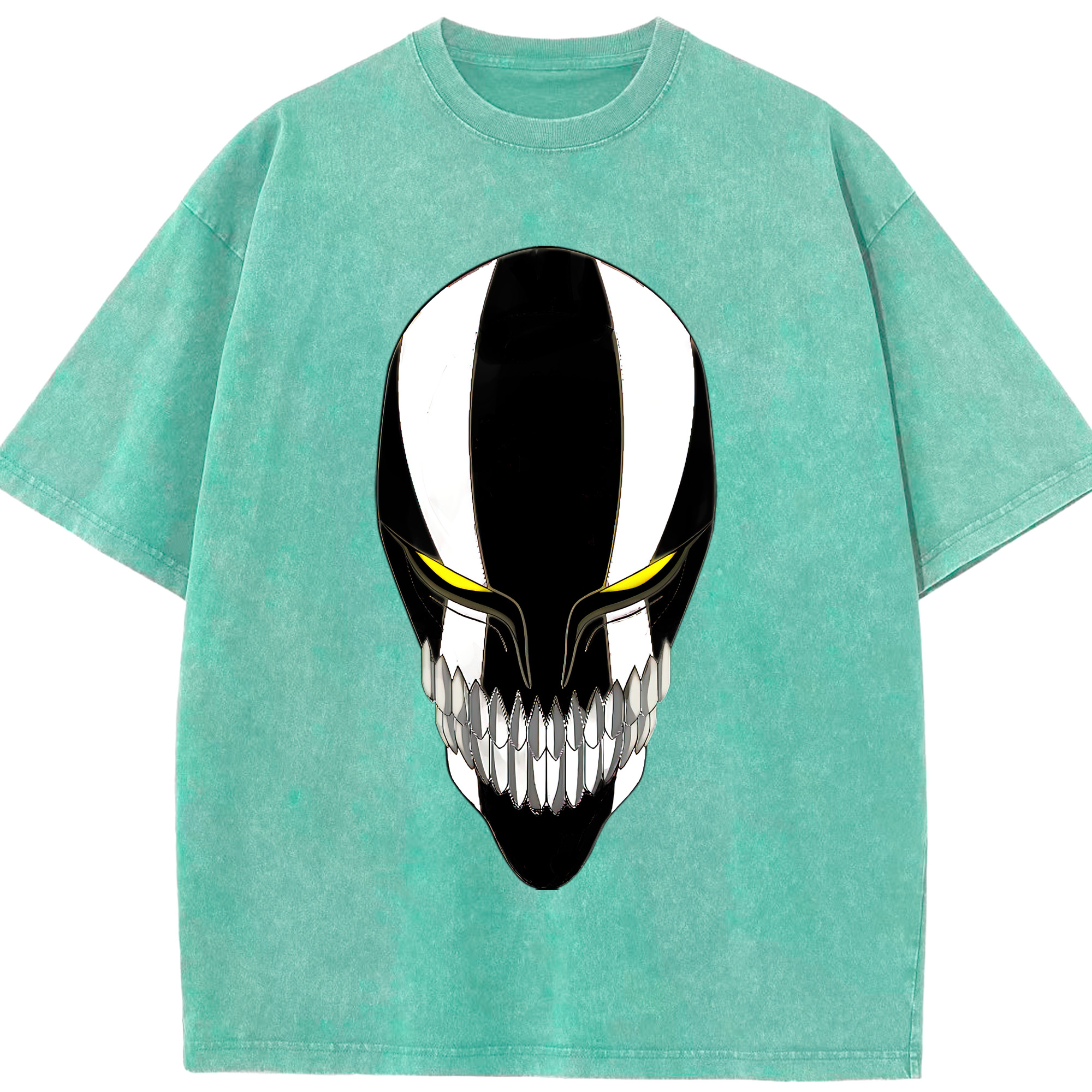 （画像用） ブリーチ 黒崎一護（くろさき いちご）BLEACH Kurosaki Ichigo 綿100% ヴィンテージ風 半袖Tシャツ（フロントプリント）